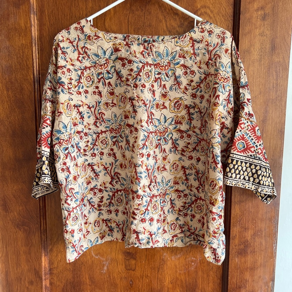 Pure Jill boatneck 100% cotton top